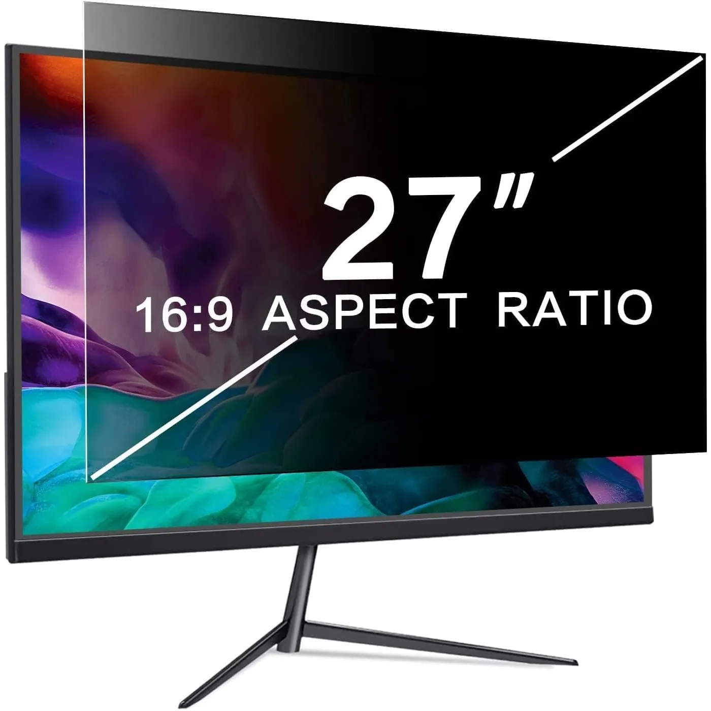 PYS Blickschutzfolie Monitor 27 zoll Sichtschutz für Monitor 16:9