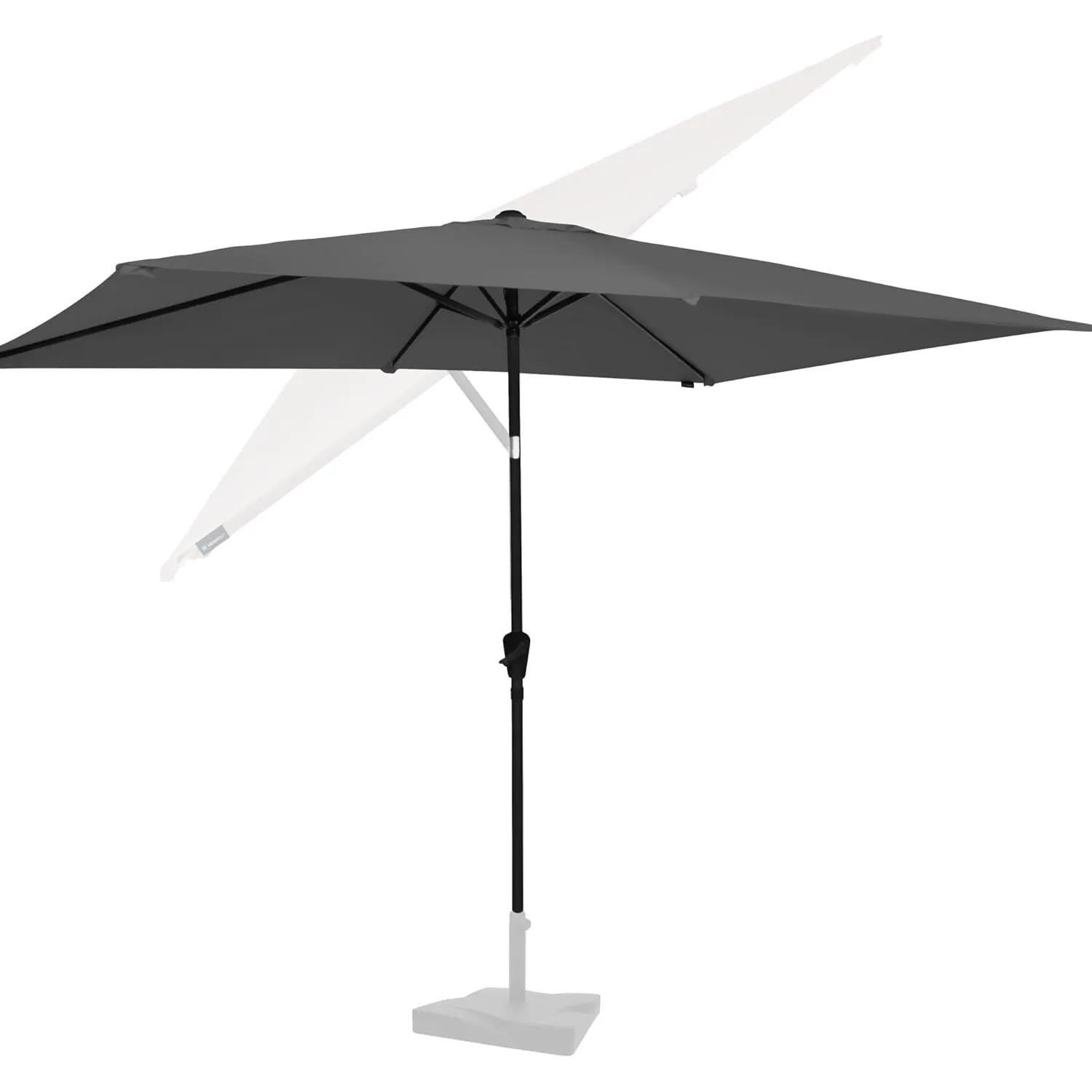 VONROC Sonnenschirm rechteckig 200x300 - Rechteckiger Sonnenschirm für Terasse, Garten, Balkon, Gastro - Knickbar, Kurb…