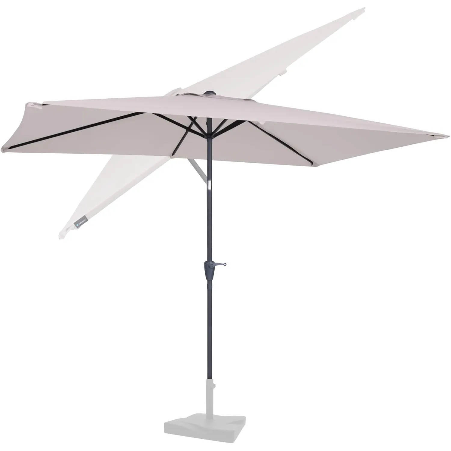 VONROC Sonnenschirm rechteckig 200x300 - Rechteckiger Sonnenschirm für Terasse, Garten, Balkon, Gastro - Knickbar, Kurb…