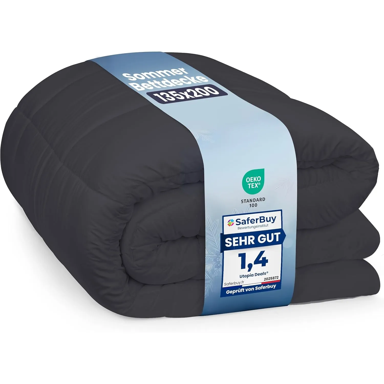 Utopia Bedding Bettdecke 135 x 200 cm, leichte Bettdecke mit Polyesterfüllung für 4 Jahreszeiten, Mikrofaser, für 1 Per…