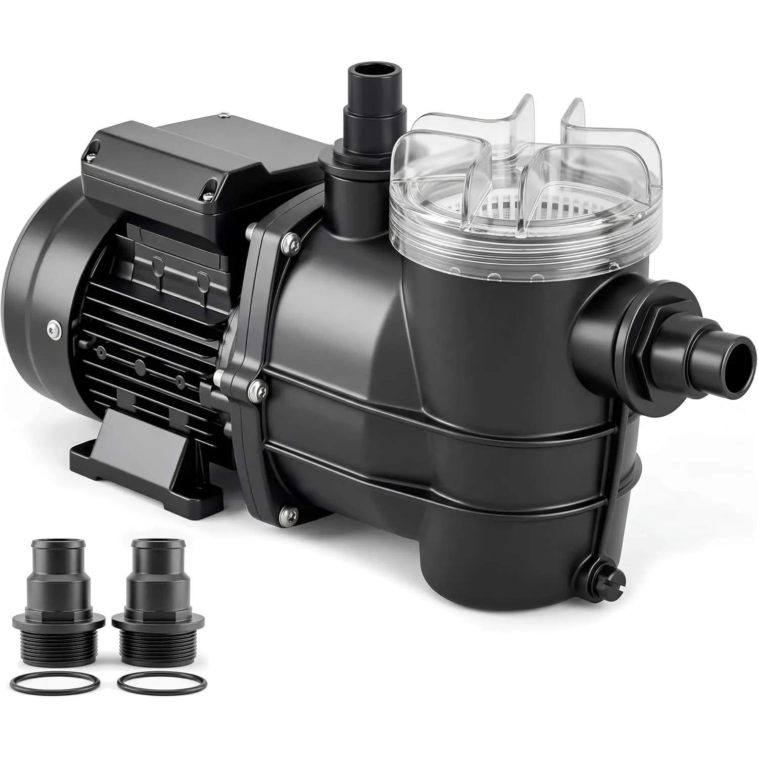 MONZANA® Filterpumpe 10.980 l/h mit Vorfilter Poolpumpe Umwälzpumpe Sandfilter Pool Pumpe 11,0m Förderhöhe Poolfilter
