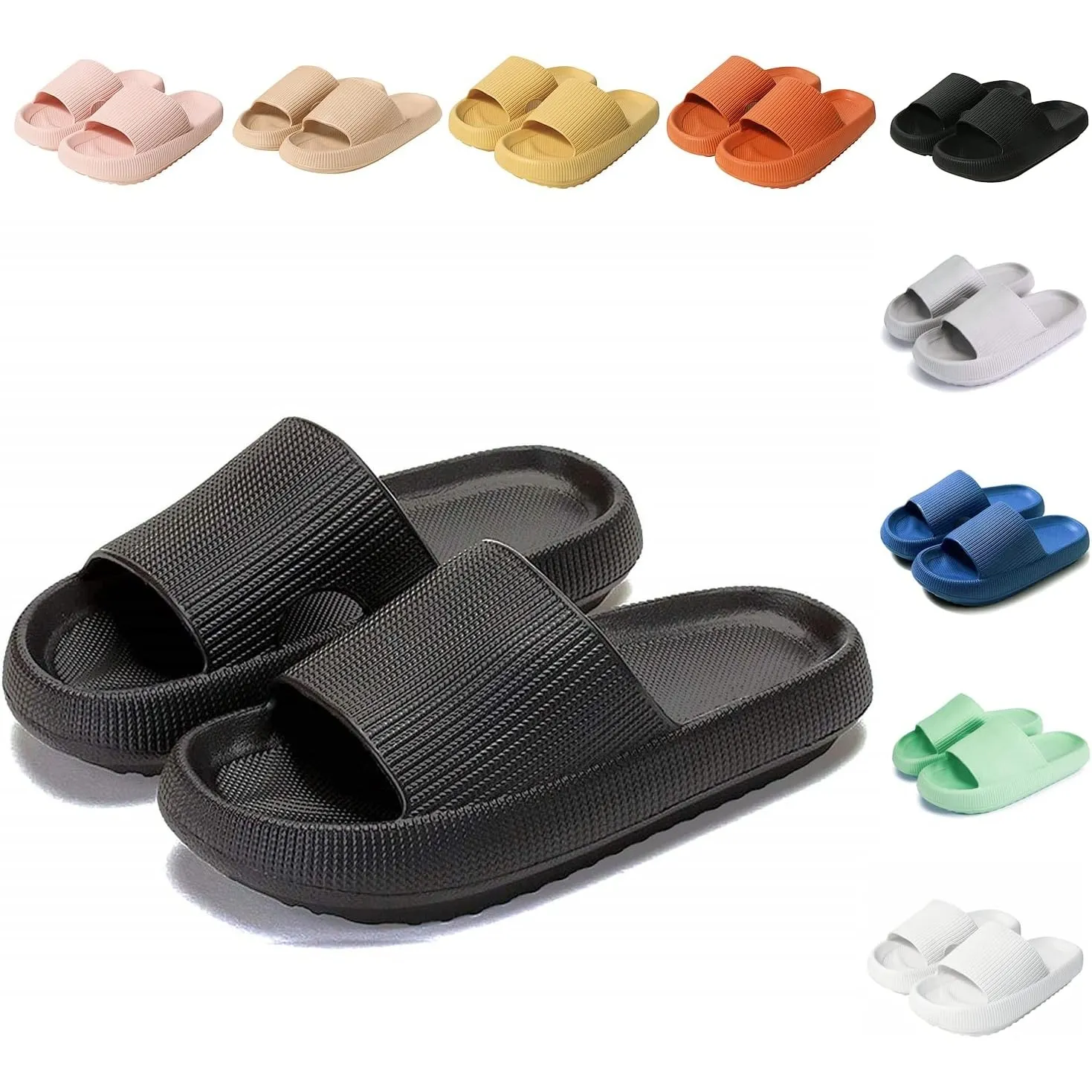 Sumvov Cozyslides Original Damen Schlappen 100% EVA Super Weich Rutschfest Badeschuhe Cozislides Original Hausschuhe Da…