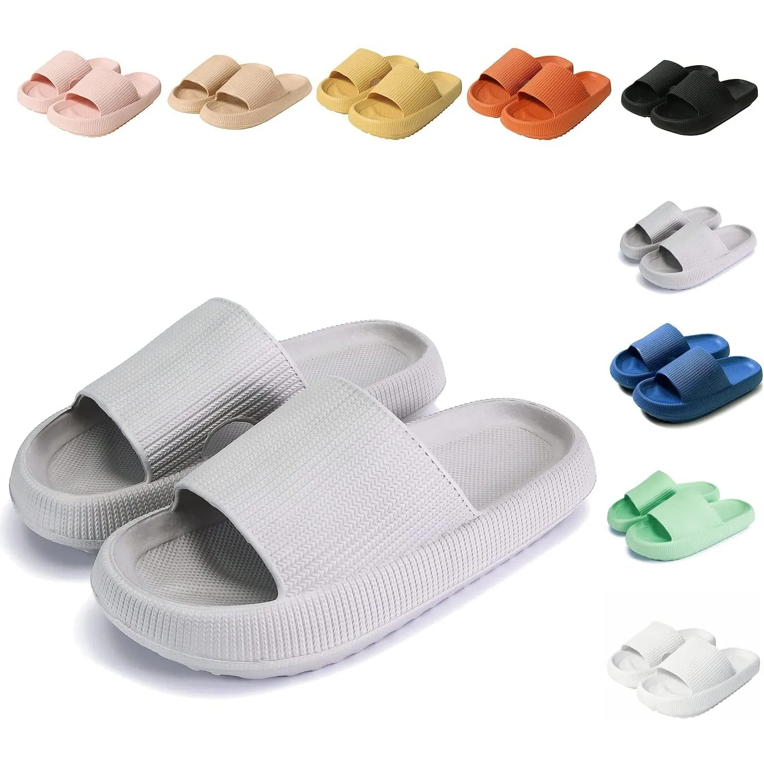 Sumvov Cozyslides Original Damen Schlappen 100% EVA Super Weich Rutschfest Badeschuhe Cozislides Original Hausschuhe Da…