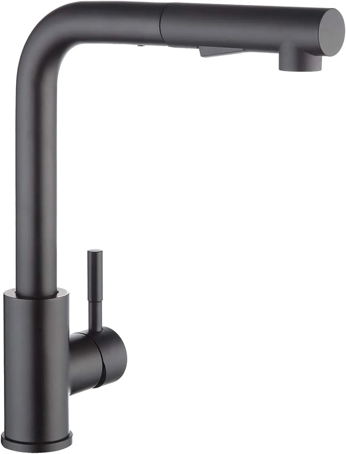 CECIPA Hochdruck Wasserhahn Küche Schwarz, Küchenarmatur Ausziehbar, Spültischarmatur mit Brause Zwei Wasserstrahlarten…