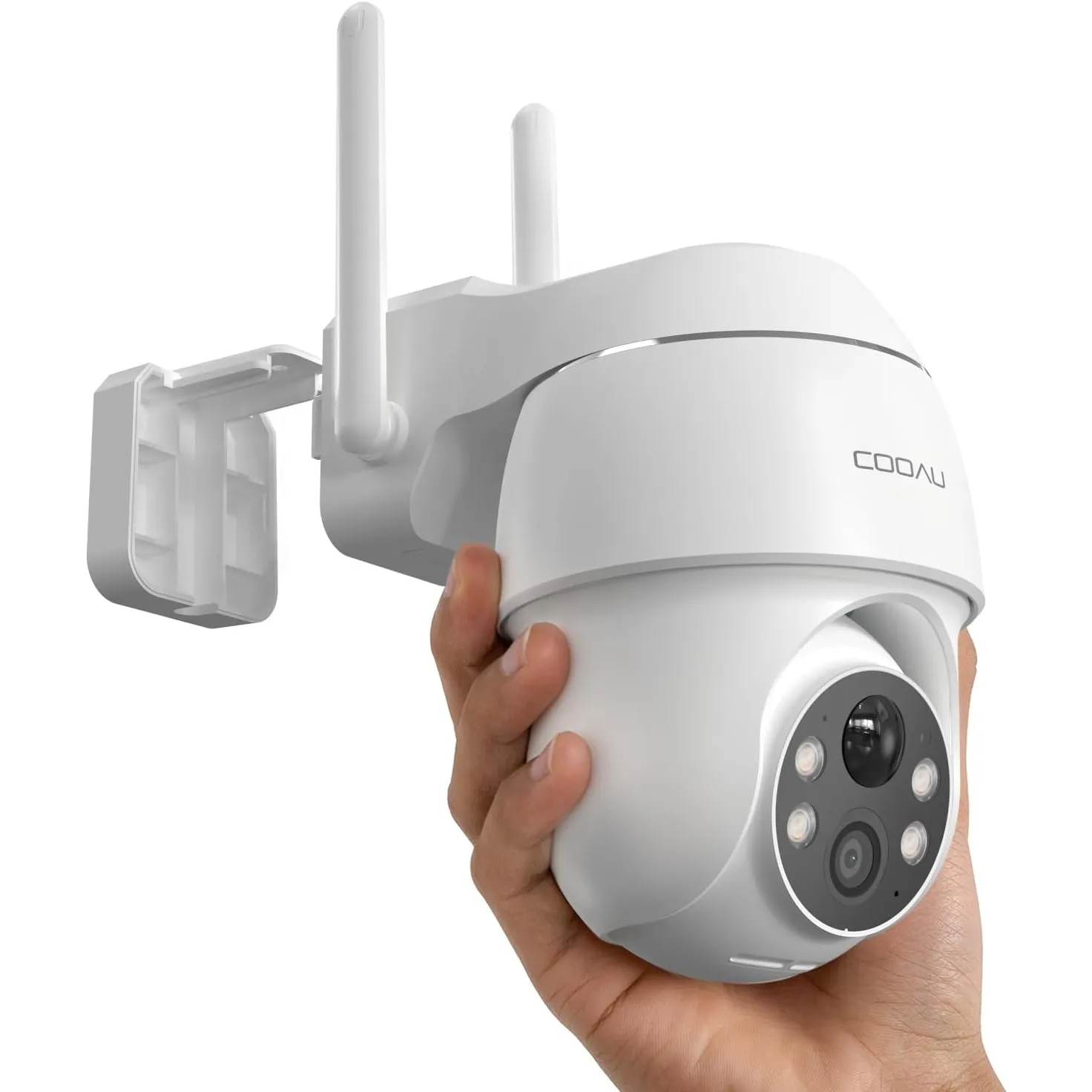 COOAU 2K Überwachungskamera Aussen Akku | Kabellose WLAN Kamera Outdoor
