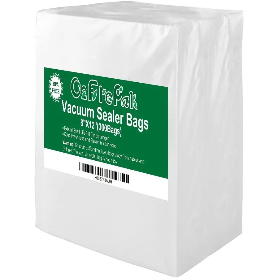 O2frepak 300Stk Vakuumierbeutel 20x30cm BPA-frei Lebensmittel Sous Vide | Beutel für Lebensmittel-Vakuummaschinen, Vaku…