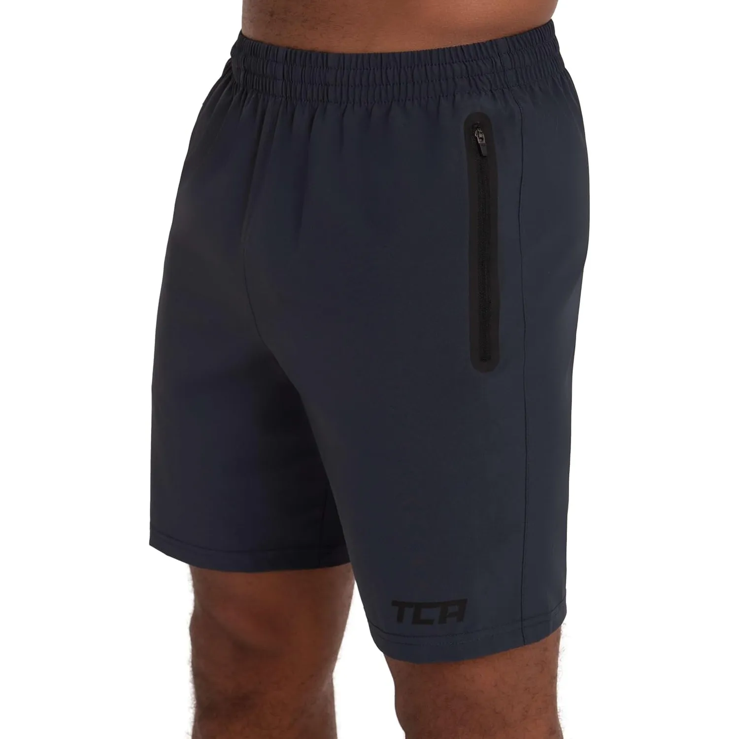 TCA Laufhose für Herren Kurz - Sporthose Herren Kurz - Kurze Sporthose mit Reißverschlusstaschen - Männer Sport Shorts …