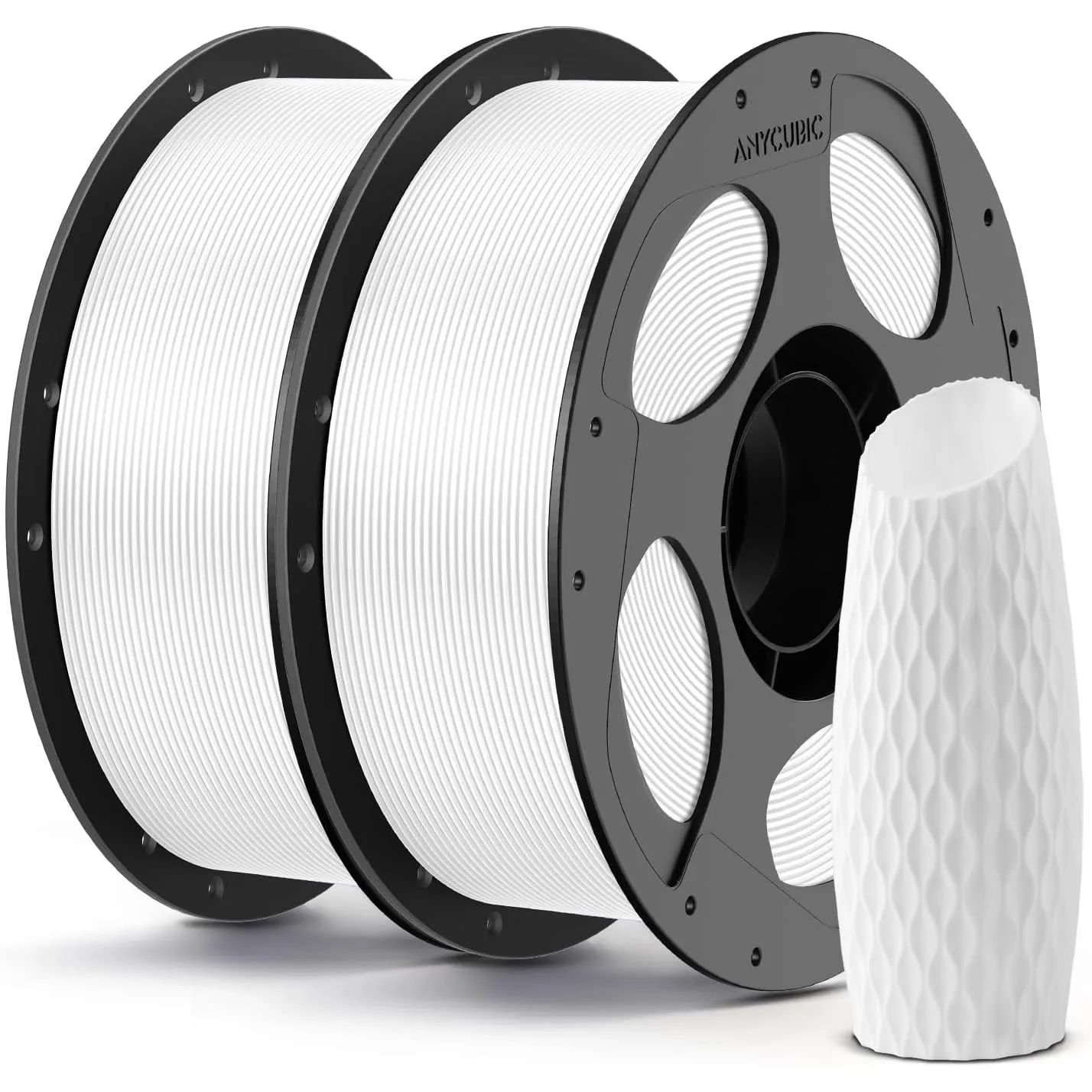 ANYCUBIC PLA Filament 1.75mm, Einfach zu drucken, 2KG Weiß