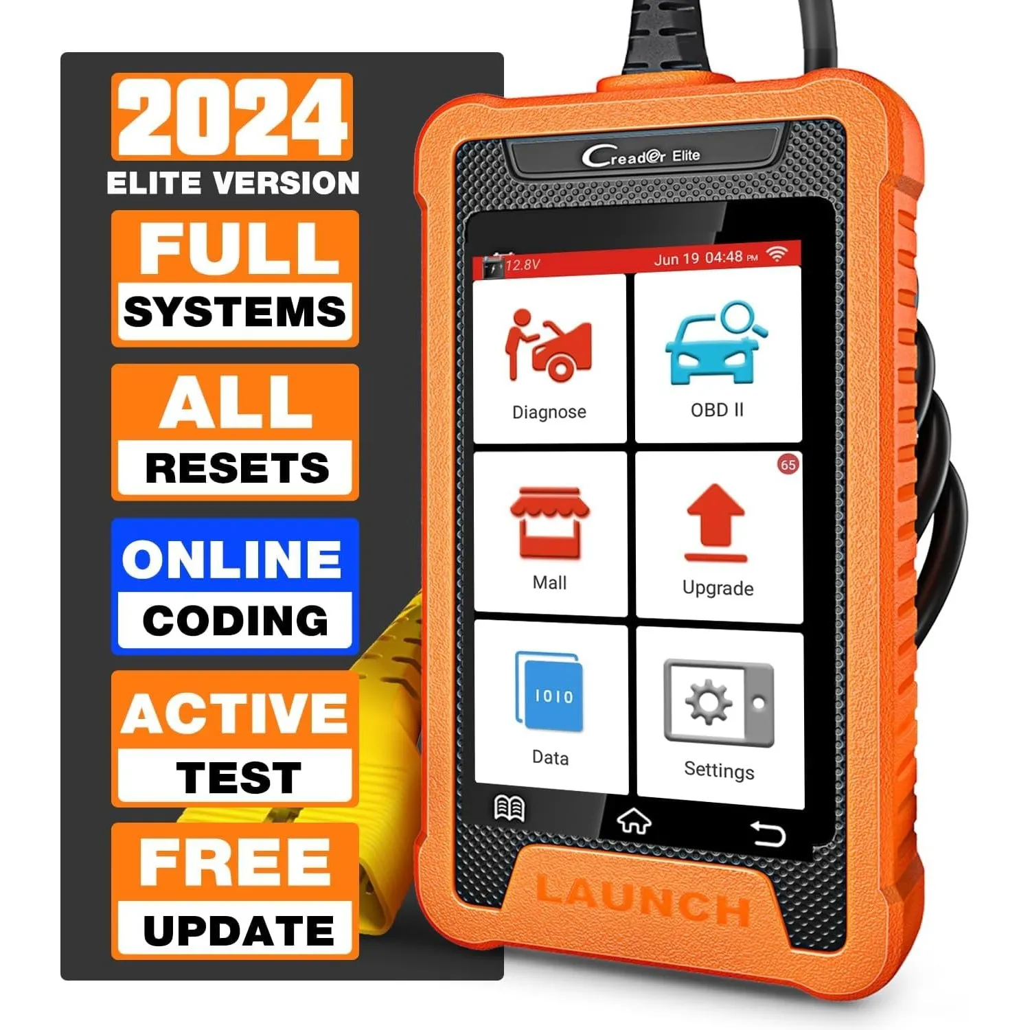 LAUNCH CRE OBD2 Diagnosegerät für VW/für Audi/für Skoda/für Seat/für Bentley/für Bugatti/für Lamborghini,Alle Systems:M…
