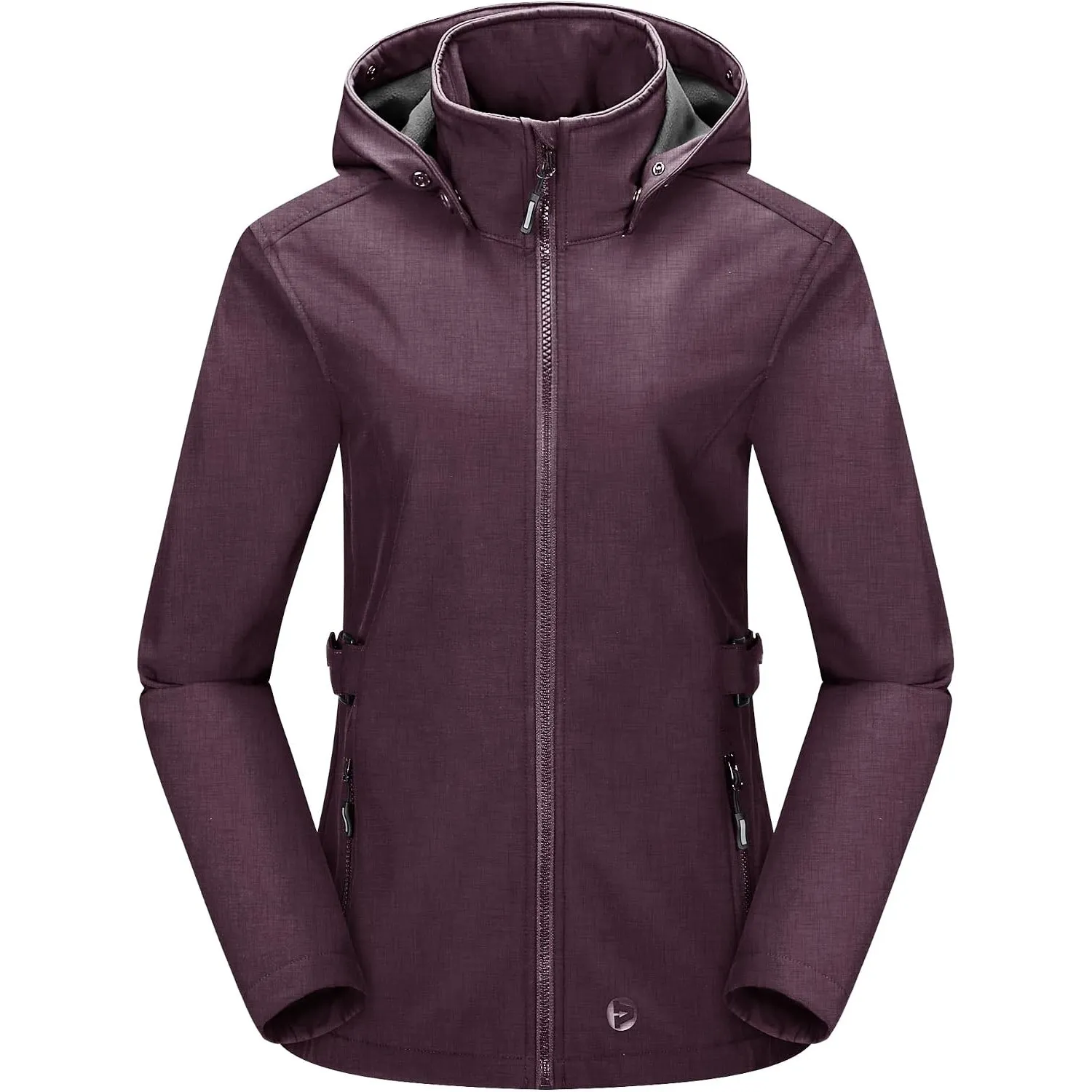 Outdoor Ventures Damen Wasserdichte Softshelljacke mit Abnehmbarer Kapuze