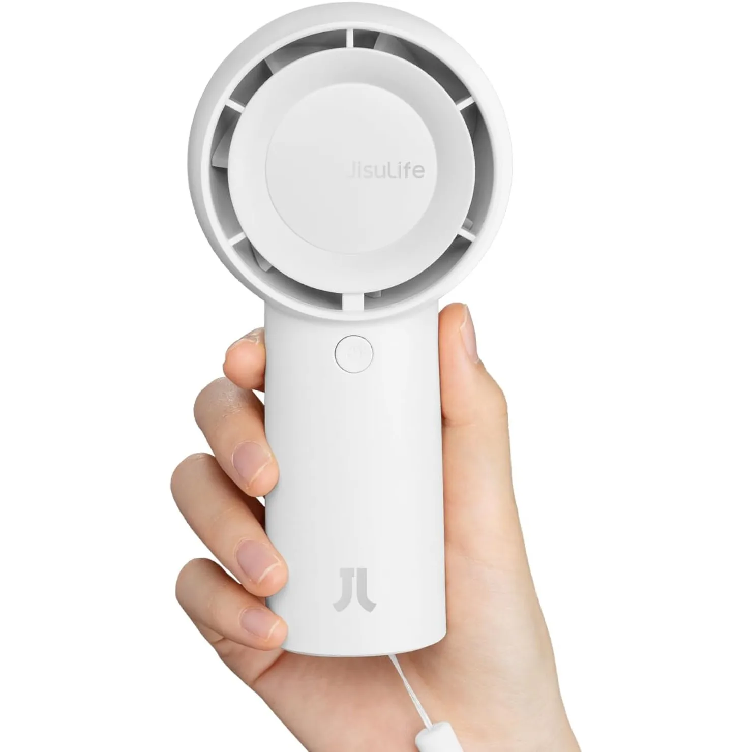 JISULIFE Turbo Handventilator Akku [16 Stunden Lange Arbeitszeit] 4000mAh Tragbarer Mini Ventilator USB Wiederaufladbar…
