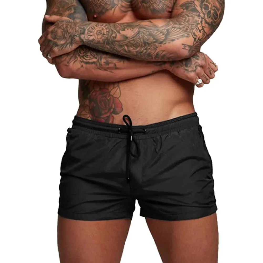 Badehose Herren Schnelltrocknend Badeshorts für Herren Sporthose Laufshorts Männer Sport Kurze Hose Schwimmhose mit Mes…