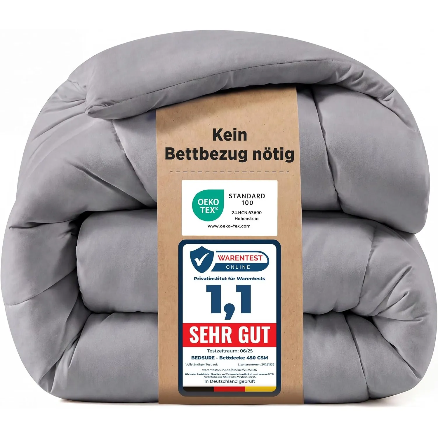 BEDSURE Bettdecke 200x200 Winterdecke 450gsm - Warm Winterdecke 200 x 200 cm für Winter, Waschbar Dicke Winterbettdecke…