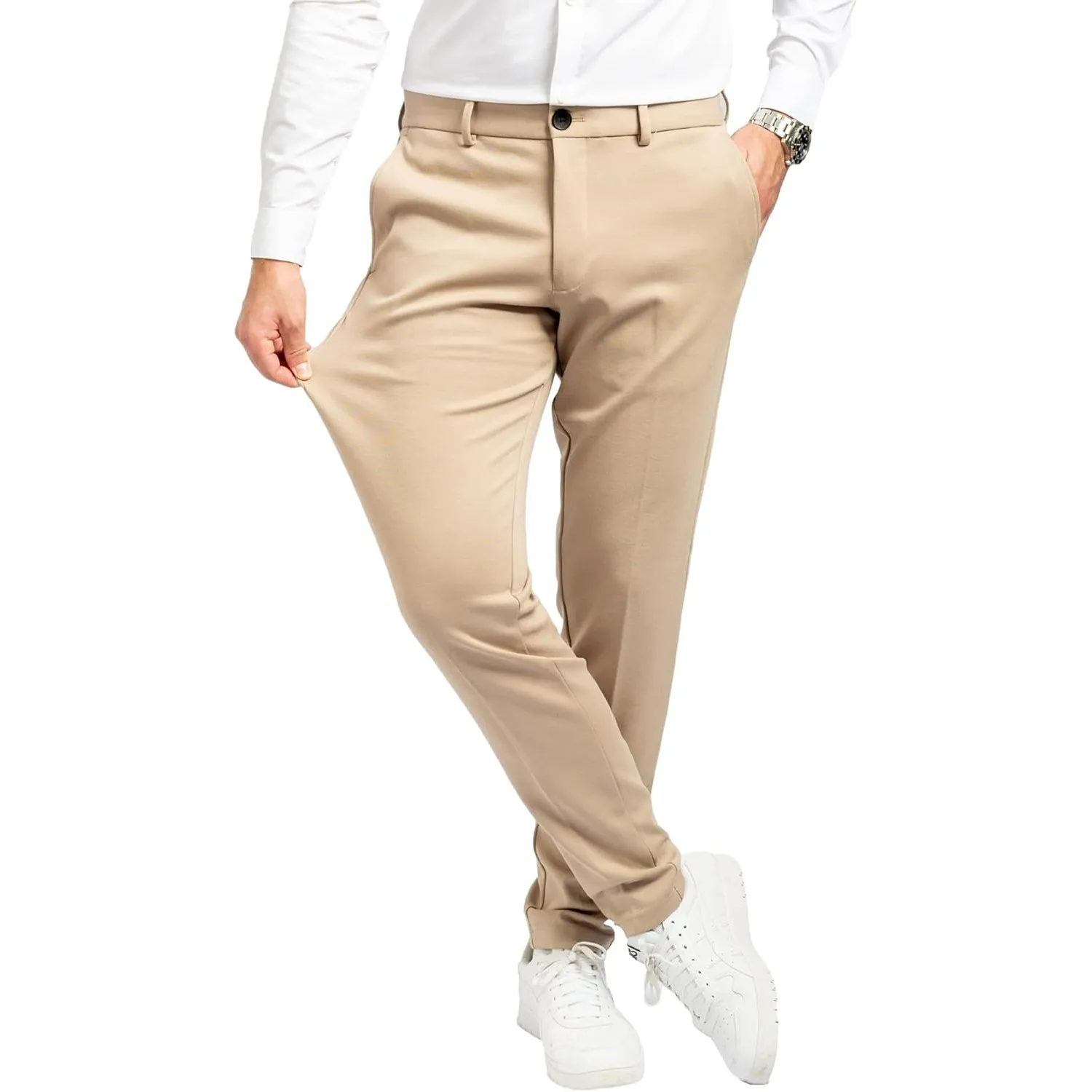 Performance Pants Herren - Stilvolle Slim Fit Herren Hosen Stretch - Hosen Herren Stretch - Angenehme Praktische Männer…