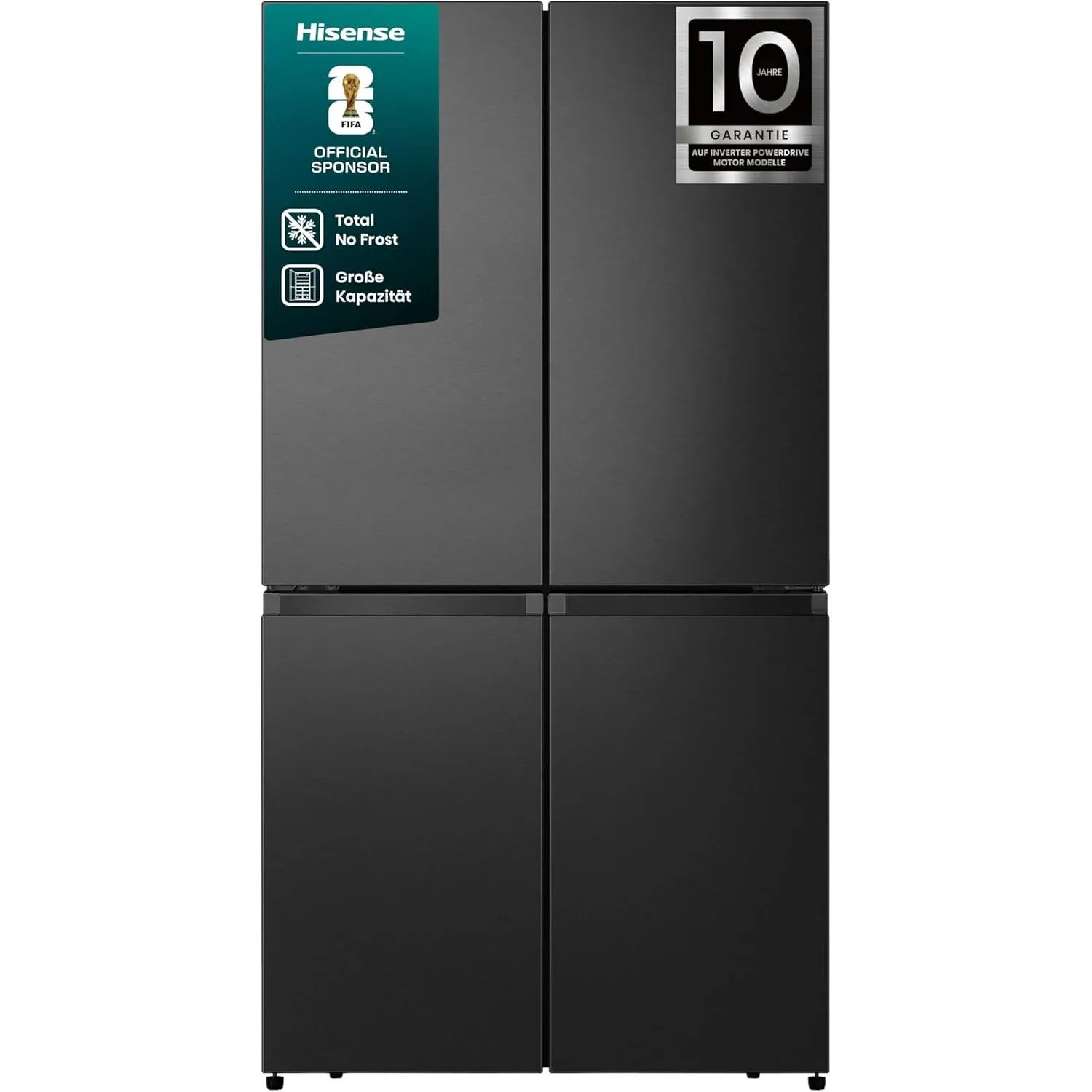 Hisense RQ758N4SAFE Cross Door Kühl-Gefrierkombination/NoFrostPlus/Inverter-Kompressor/Multiflow 360°/ SuperCool/ 178,5…