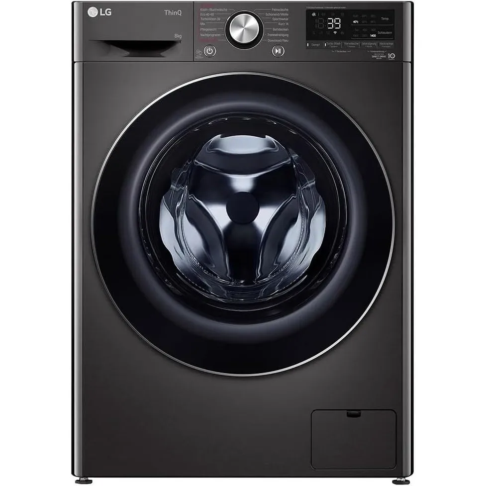 LG Electronics F4WV708P2BA Waschmaschine, Schwarz, 8 kg
