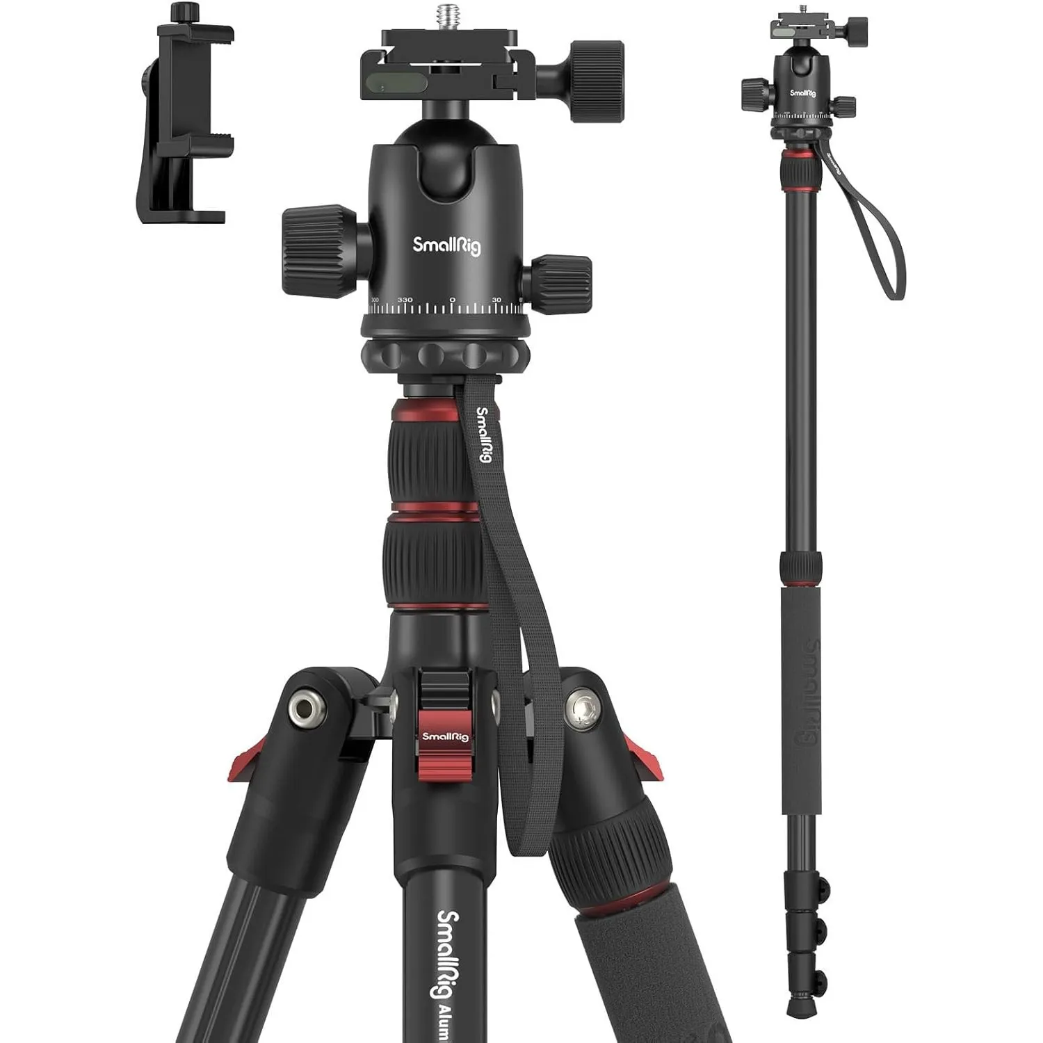 SMALLRIG 71" Faltbares Aluminium Kamera Stativ Einbeinstativ