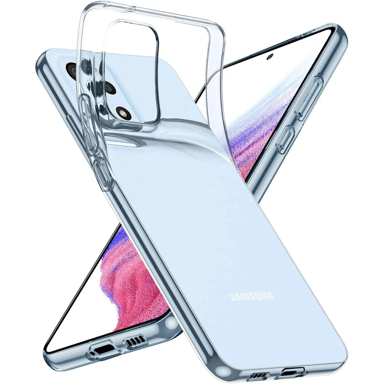 Oprimio Kristallklar Hülle für Samsung A33 5G [Silikon Hülle] [%100 Durchsichtig] [Deutsche Material] [Ultra Dünn] Klar…