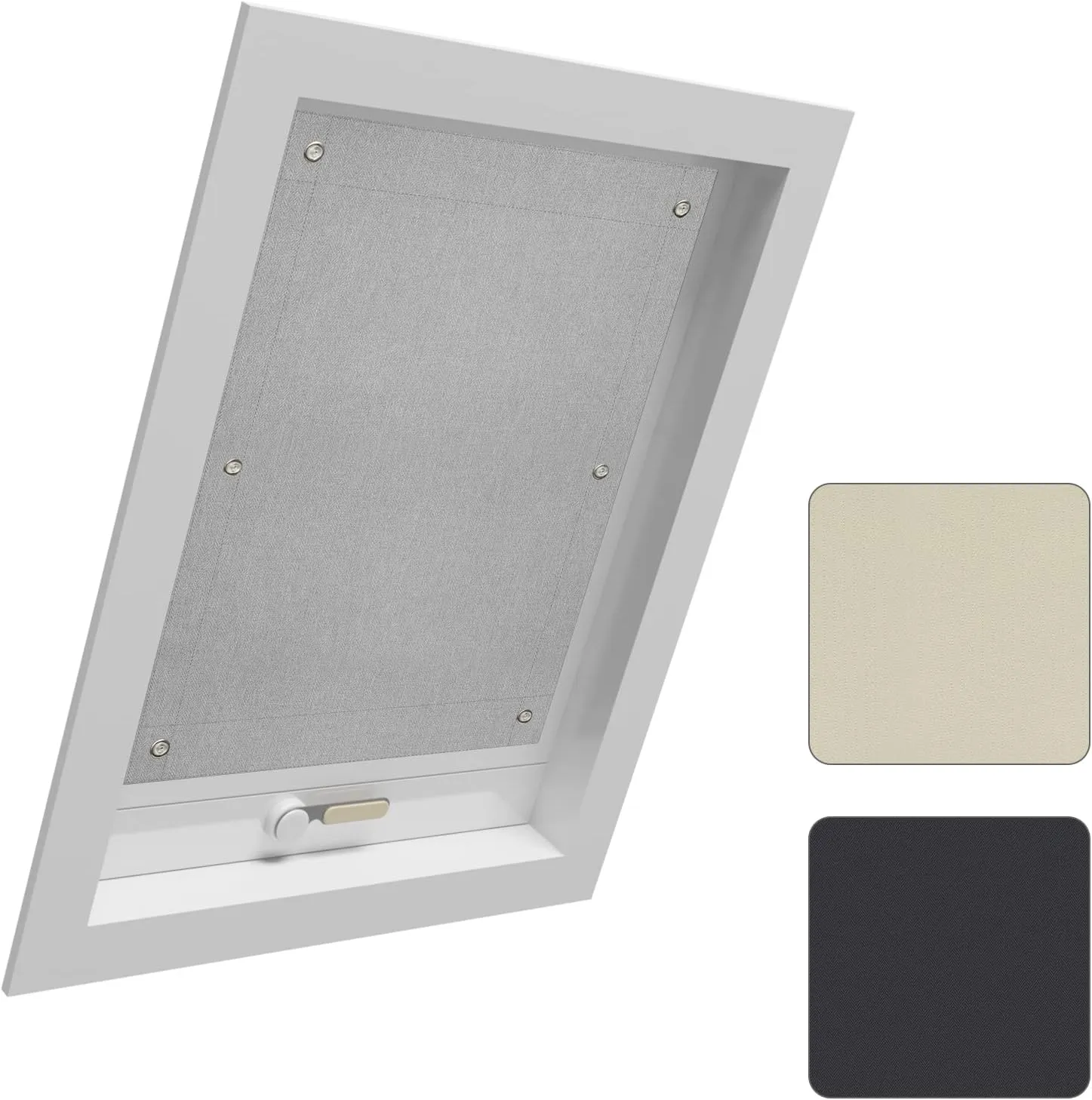 WOLTU Thermal Skylight Roller Blind, No Drilling, Sun Protection, Blackout Roller Blind With Suction Cups, Thermal Blin…