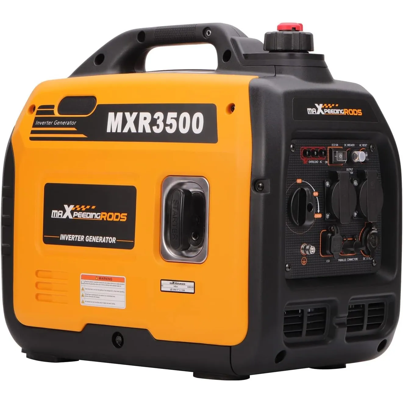 maXpeedingrods Inverter Stromerzeuger 3300W Benzin Stromgenerator Leicht