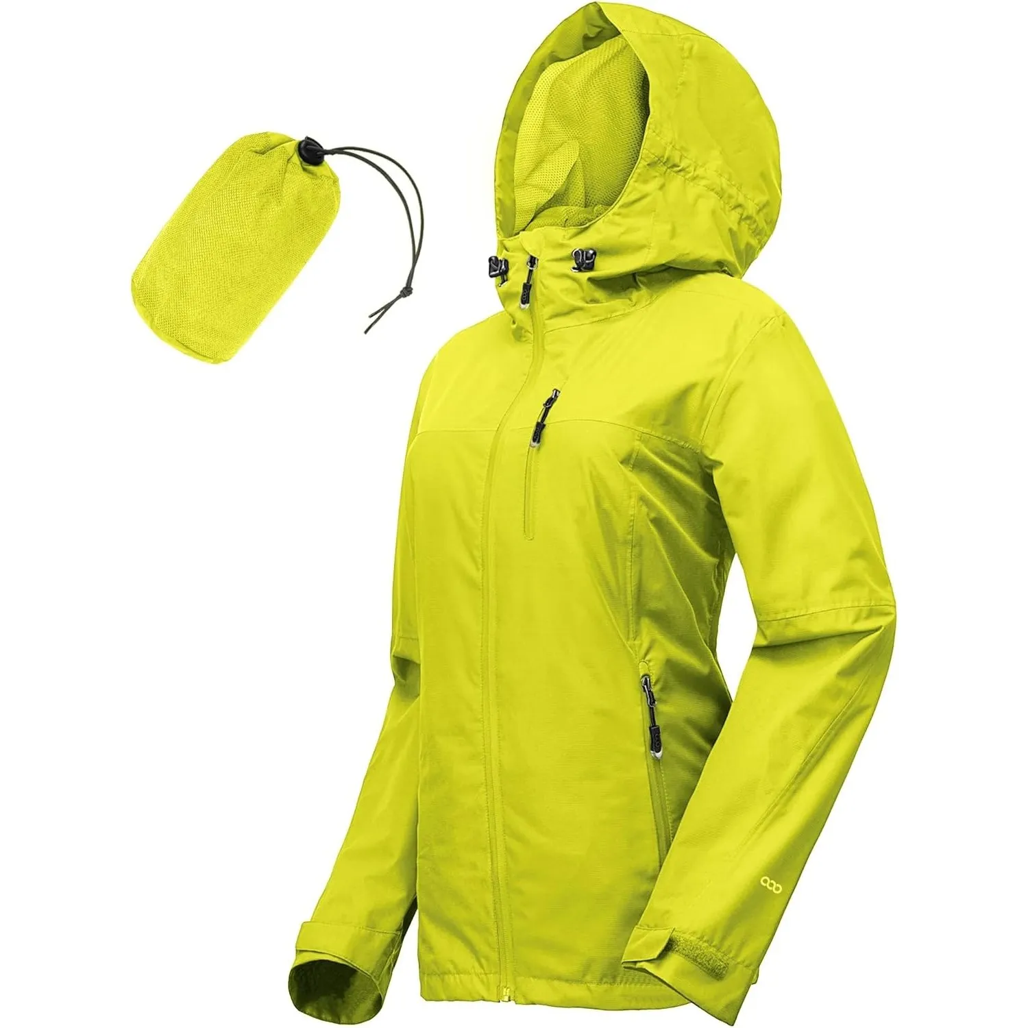 33,000ft Regenjacke Damen Wasserdicht Outdoorjacke Atmungsaktiv Herbst Übergangsjacke Leichte Jacke mit Kapuze Windbrea…