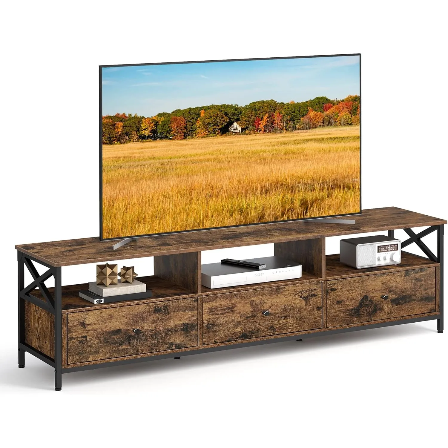 VASAGLE TV-Schrank, Lowboard für Fernseher bis zu 65 Zoll