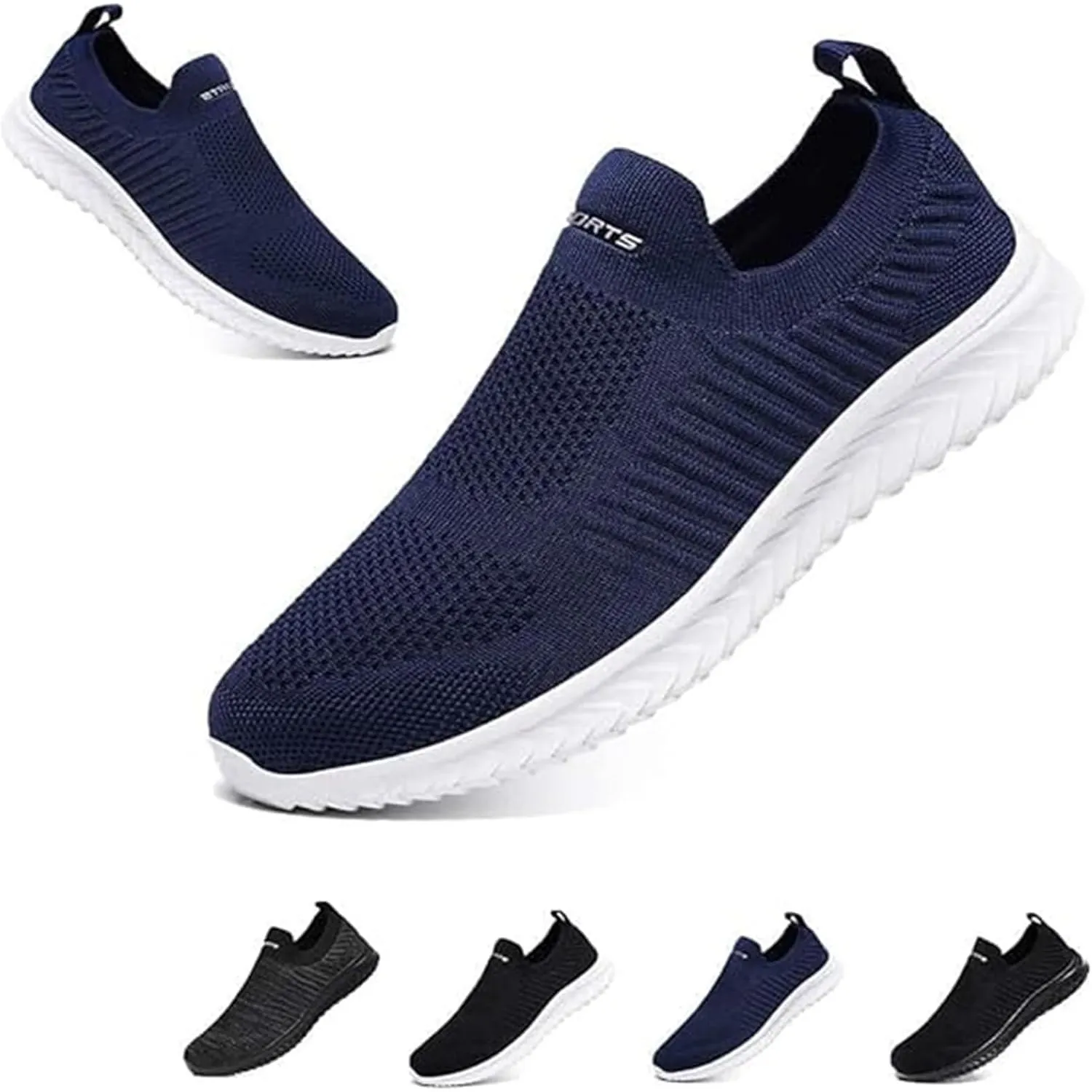 Hanani Slip On Sneakers Herren Damen Nurse Schuhe Walkingschuhe Outdoor Turnschuhe Sportschuhe Gym Bequem Leichte Schuh…