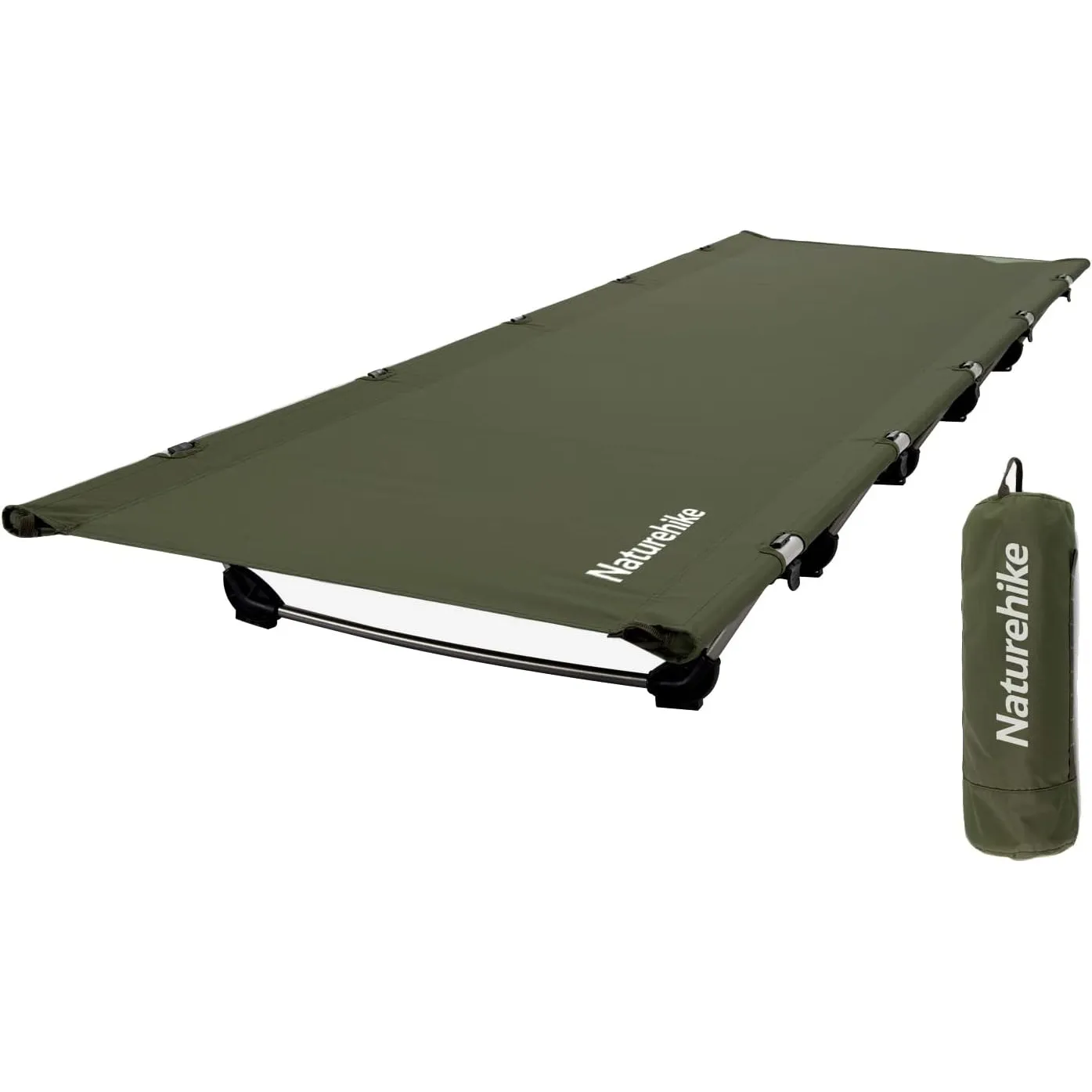 Naturehike Campingbett Ultraleichtes Feldbett Tragbares Faltbares Klappbett für Erwachsene Schlafen Belastbarkeit bis 1…