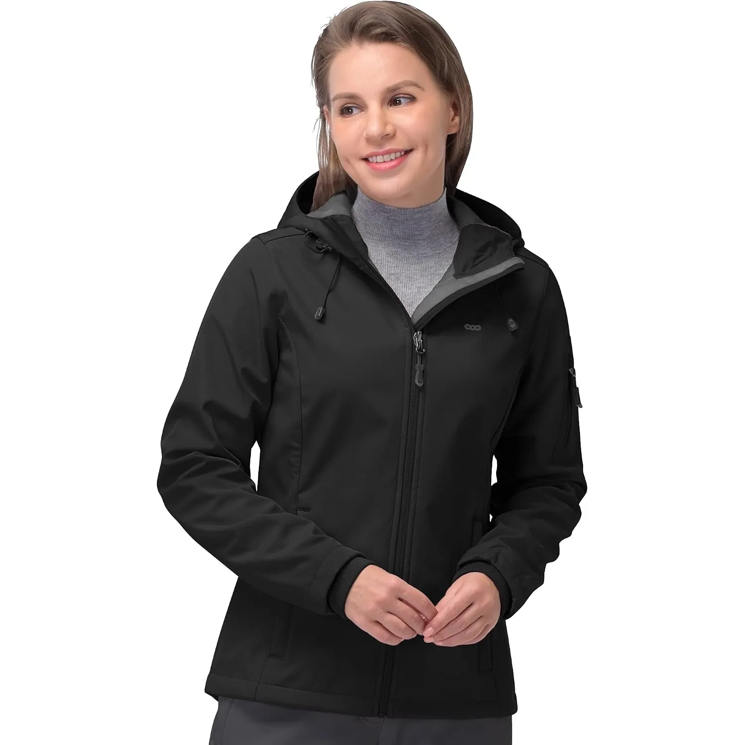 33,000ft Softshelljacke Damen Wasserdichte Fleecejacke Übergangsjacke