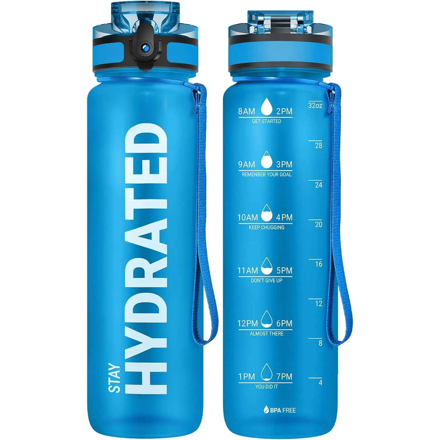 Sahara Sailor Trinkflasche, Sport Trinkflasche, [BPA-frei Tritan] 1L/500ML/750ML Auslaufsicher Sport Wasserflasche, Spo…