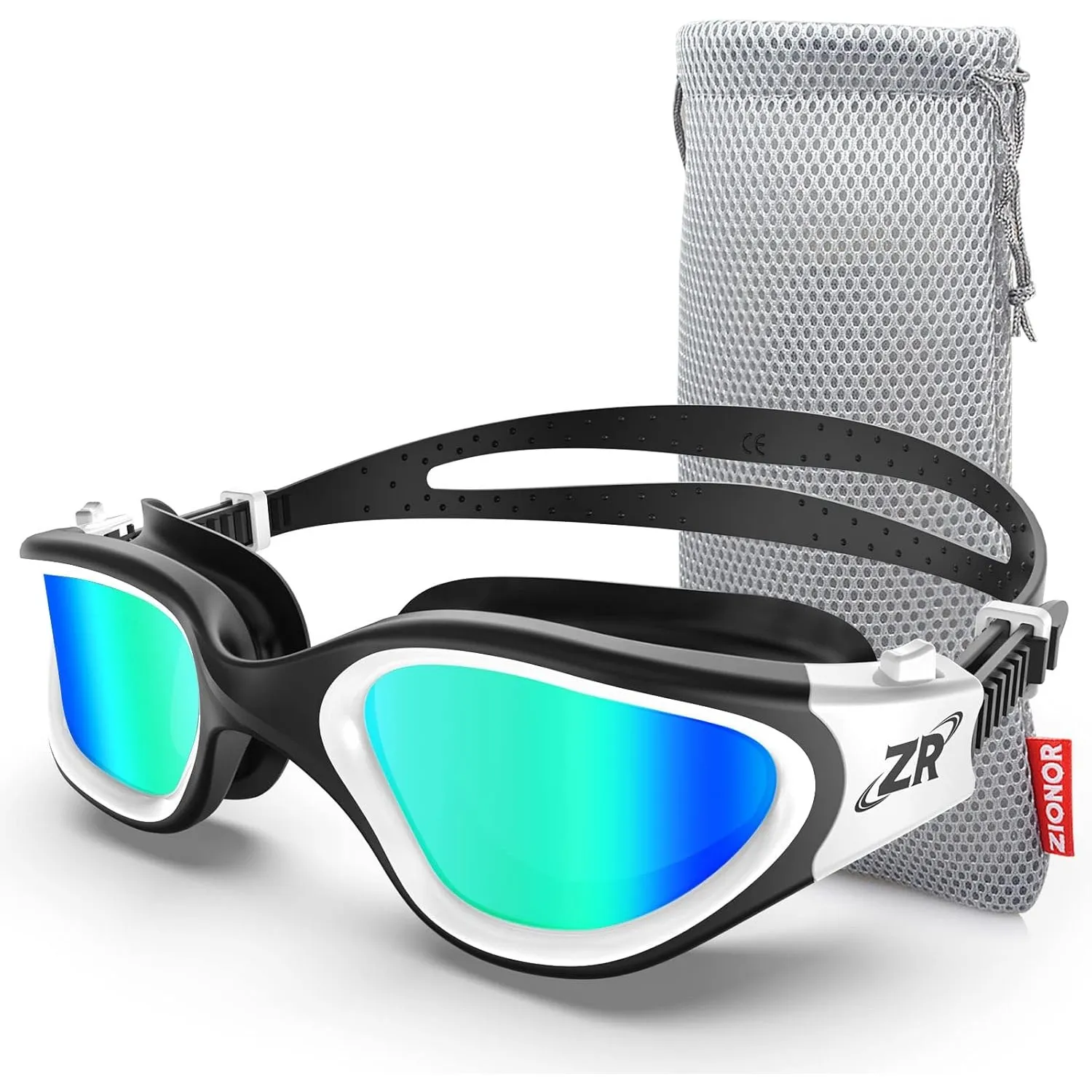 ZIONOR G1 - Polarisierte Schwimmbrille für Unisex und Erwachsene und Damen, beschlagfrei, 100% UV-Schutzbrille