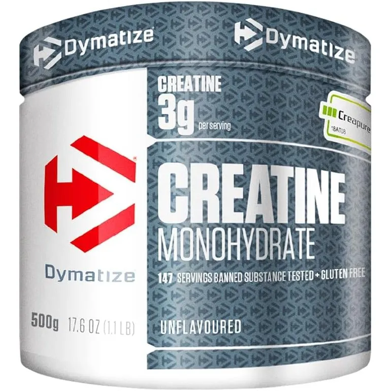 Dymatize Creatine Monohydrate Unflavoured Powder 500g - 100% Creapure Creatine - Aminosäure - Kreatin