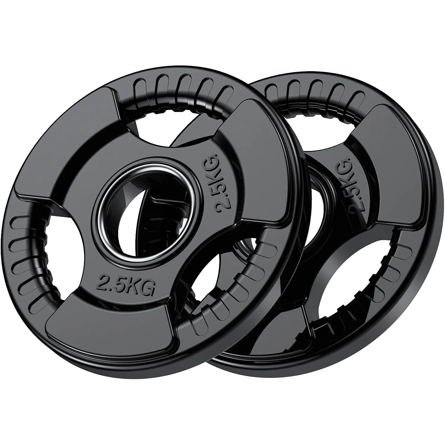 PhysKcal Olympische Hantelscheiben mit Ø50 mm Bohrung 1,25-25 kg | Ergonomische Griffe für leichtes Wechseln & sicheres…