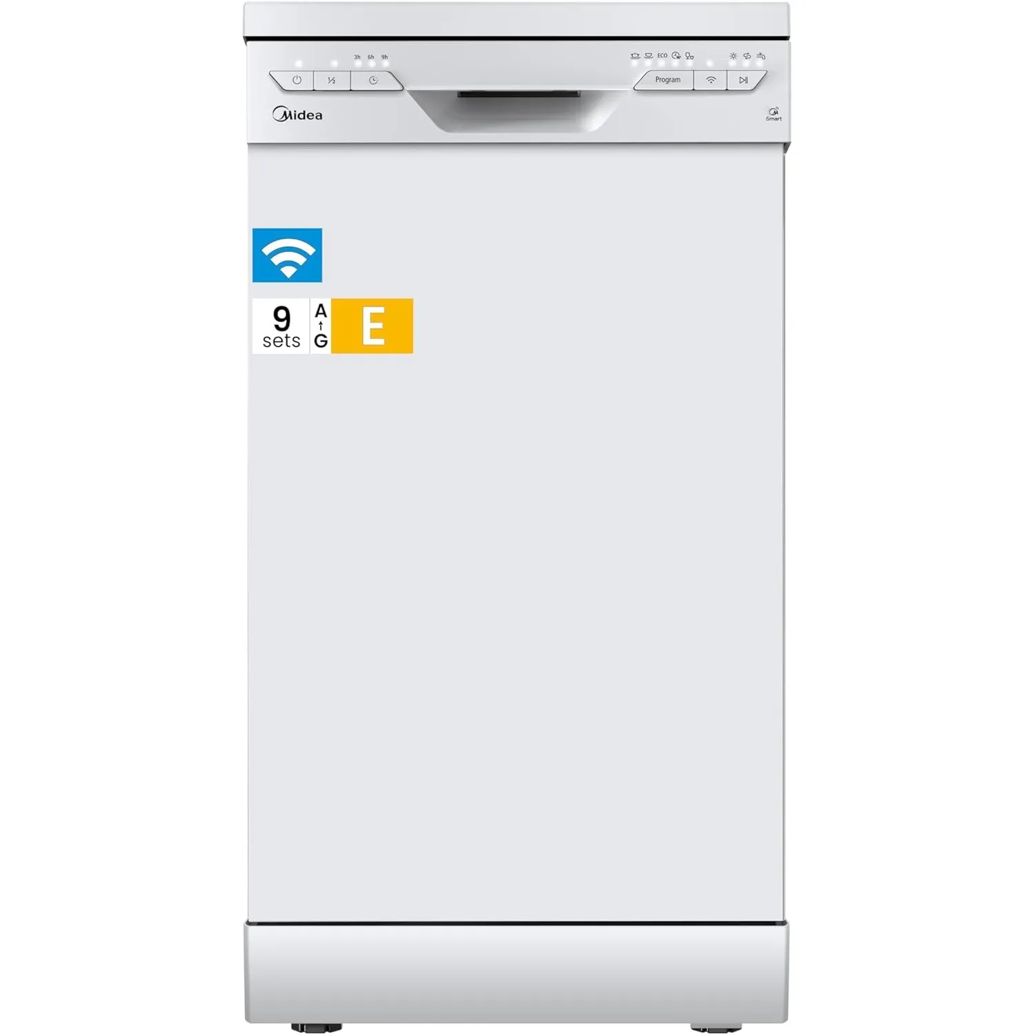 Midea SF 3.45NW PRO Geschirrspüler 45cm Freistehend & Unterbaufähig Weiß