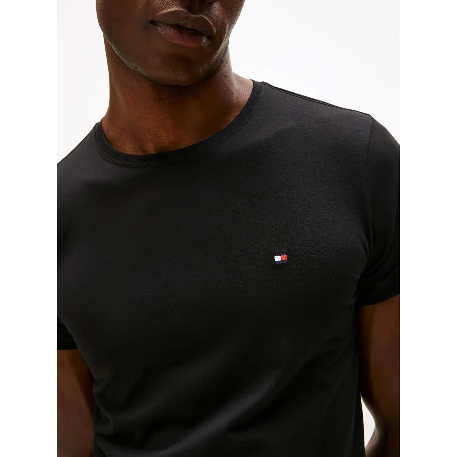 Tommy Hilfiger Herren T-Shirt Kurzarm Core Stretch Slim Fit