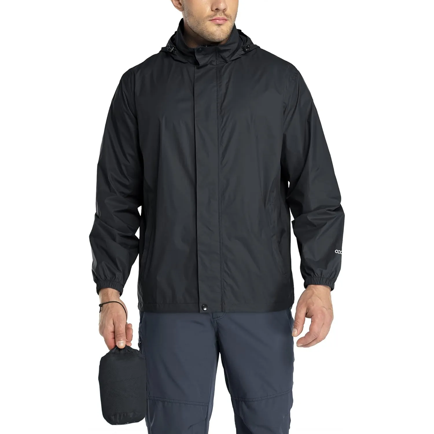 33,000ft Regenjacke Herren Leicht Wasserdicht Faltbare Regenmantel Fahrrad