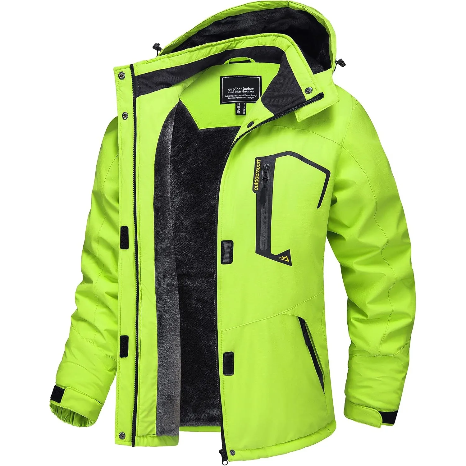 TACVASEN Winterjacke Damen Skijacke Warme Fleece Wasserdicht Jacken