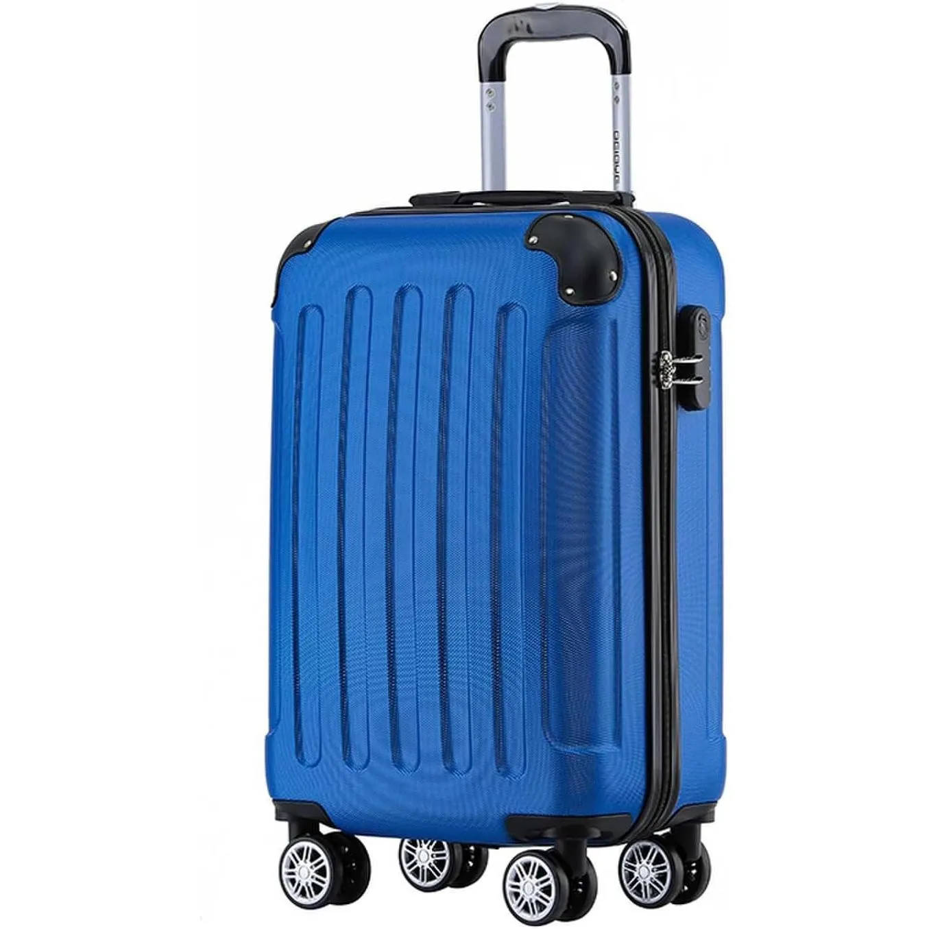BEIBYE Zwillingsrollen Hardcase Reisekoffer Koffer Trolleys Hartschale in XL-L-M in 14 Farben (Diamondblau, Handgepäck …