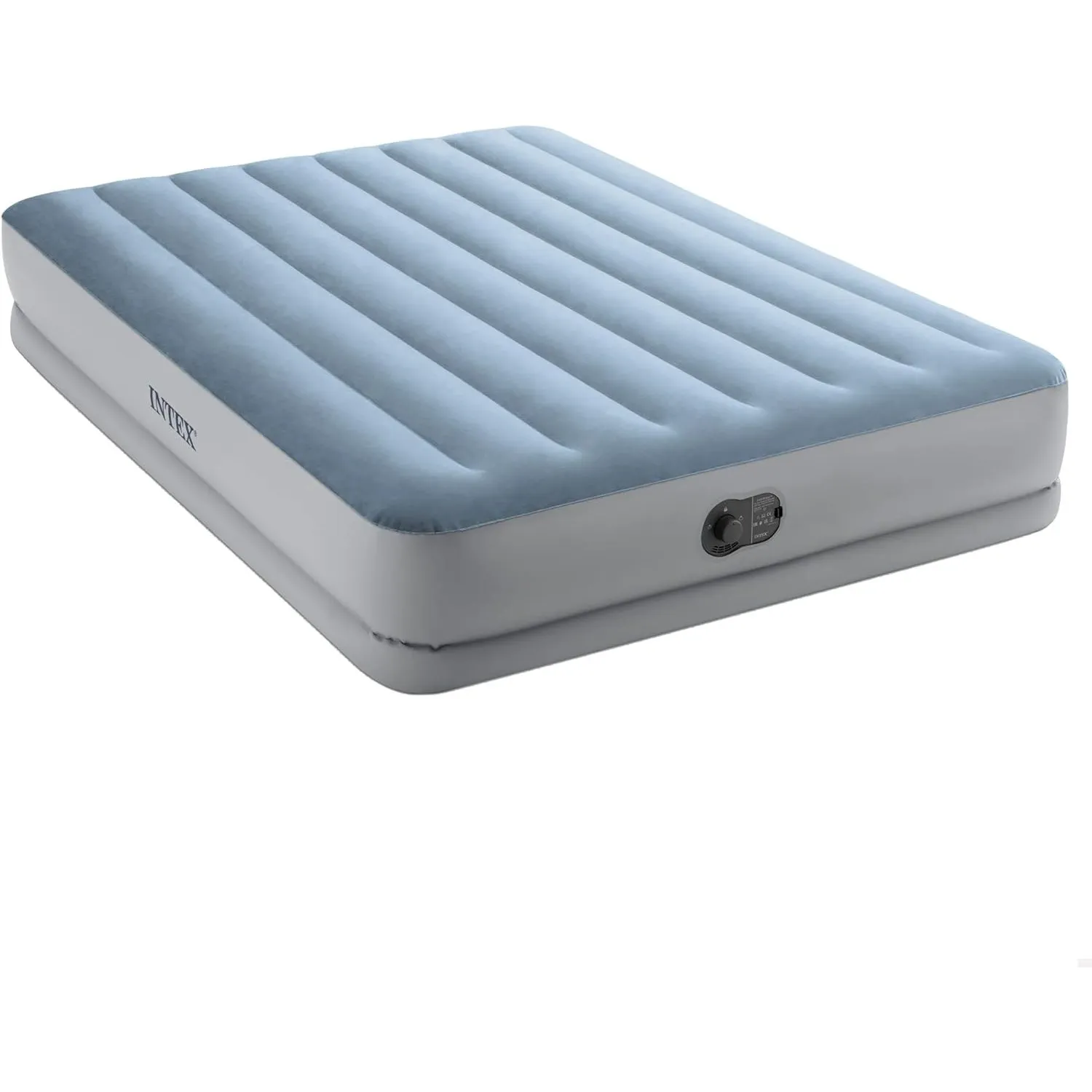 INTEX "Prestige Mid-Rise" Luftbett für 1 Person (152x203x36 cm) max. 272 KG – mit integrierter USB-Pumpe – Gästebett au…