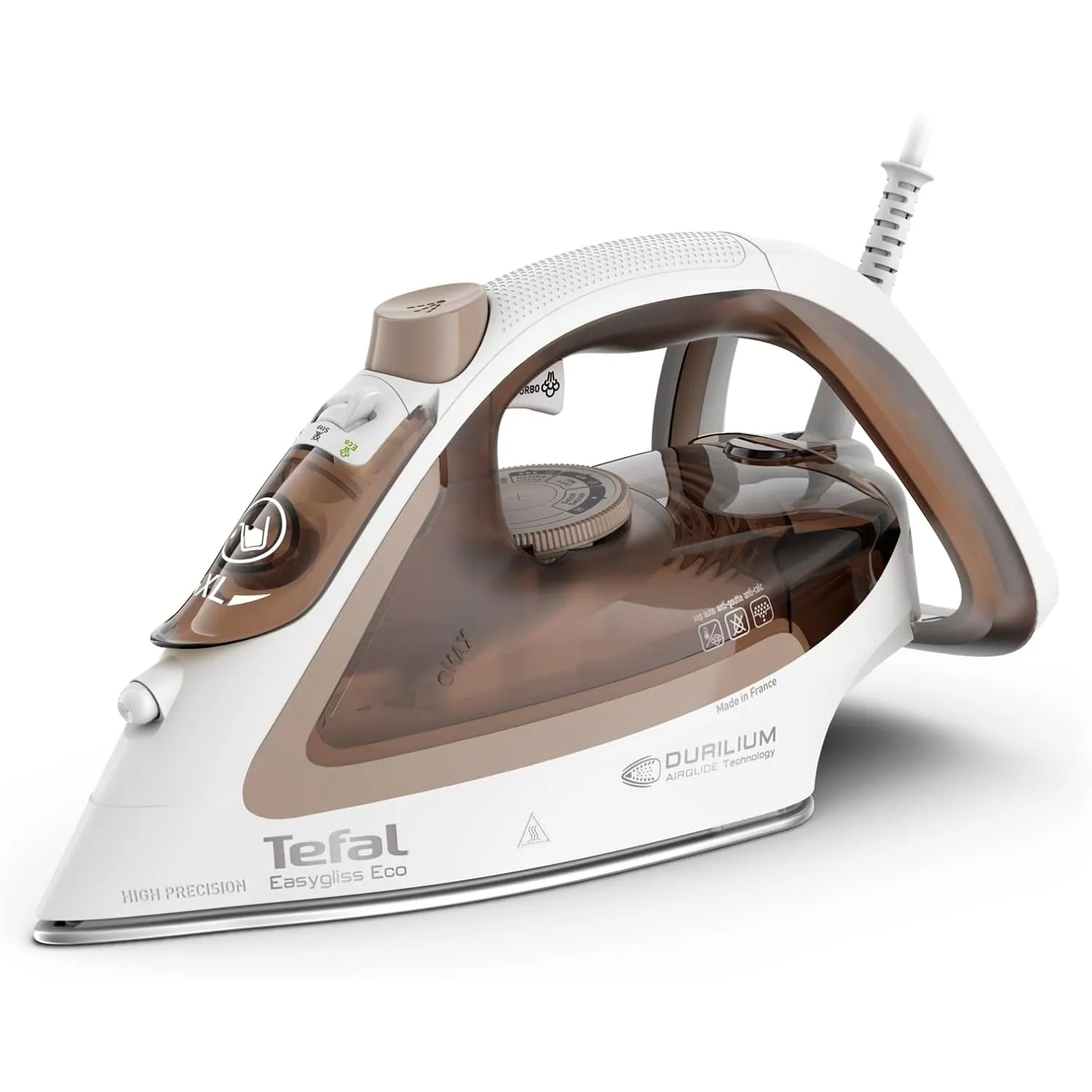 Tefal Easygliss Eco Dampfbügeleisen, 2800 Watt, 240 g/Min. Dampfstoß, 50 g/Min. automatischer Dampf, Vertikaldampf, Dur…