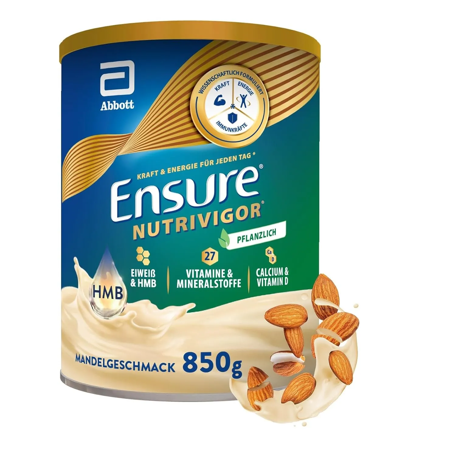 Ensure NutriVigor Plant Based 850g - HMB, Eiweiss, Vitamine & Mineralstoffe