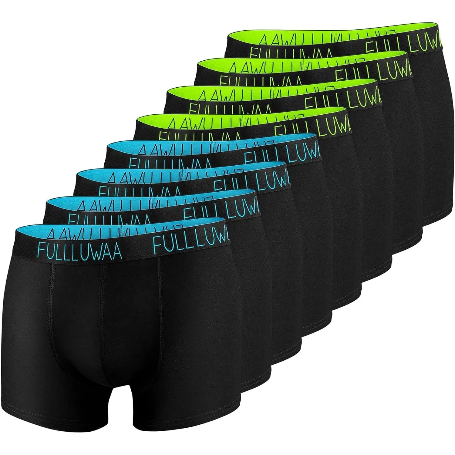 Fullluwaa Boxershorts Herren 8er Pack Baumwolle, Weich & Elastischer Bund | Retroshorts Boxer Unterhosen Männer, Etiket…