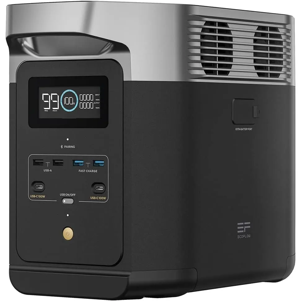 EF ECOFLOW Delta 2 Tragbare Powerstation 1024Wh Solargenerator
