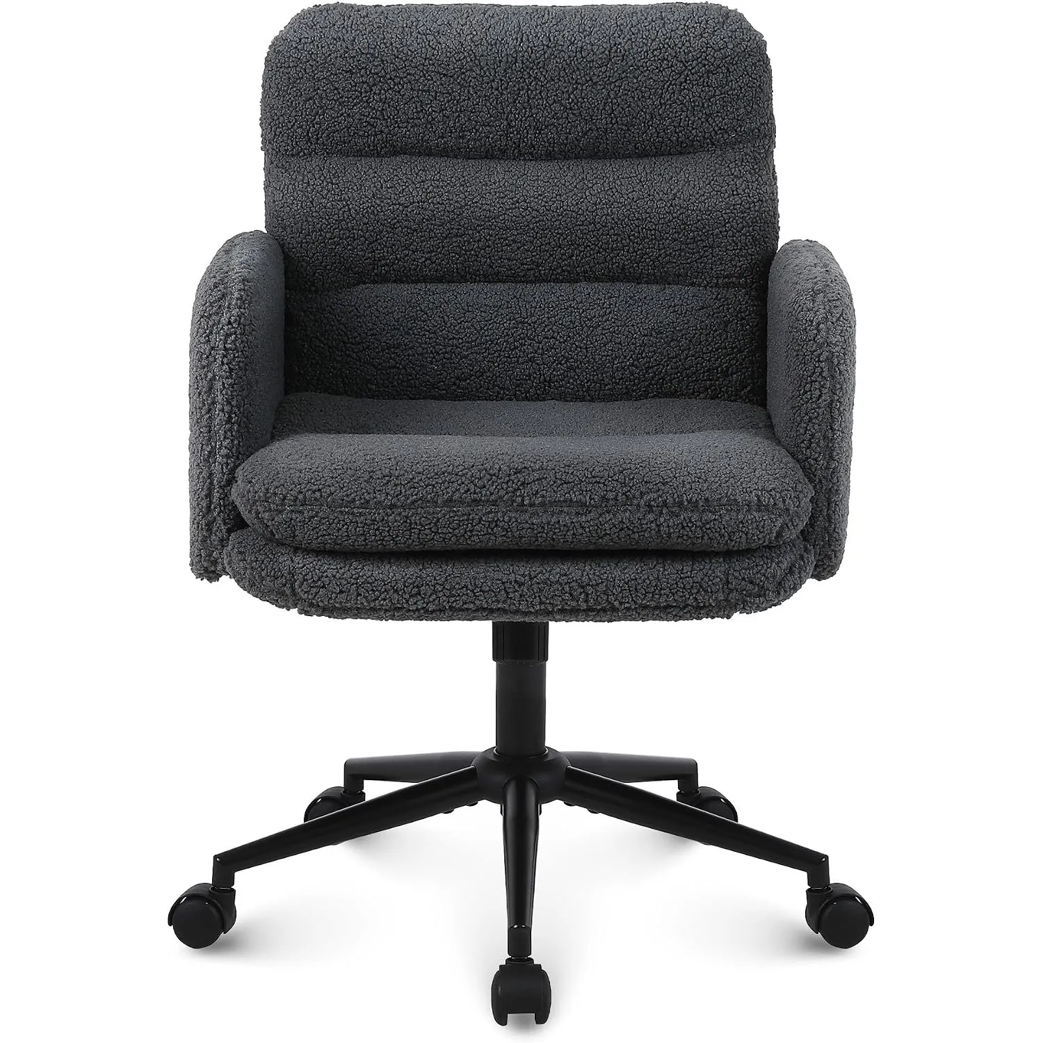 Youhauchair Schreibtischstuhl, Schminktisch Stuhl aus Kaschmir, Dunkelgrau
