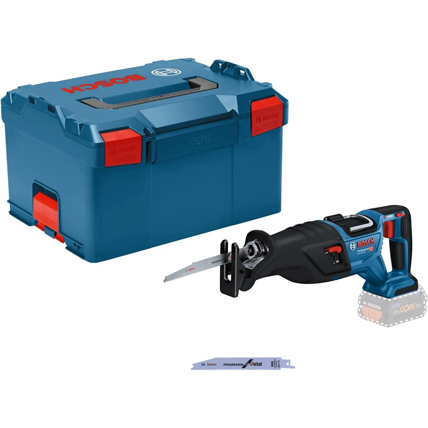 Bosch Professional 18V System BITURBO Akku Säbelsäge GSA 18V-28 (inkl. L-BOXX, ohne Akku/Ladegerät)
