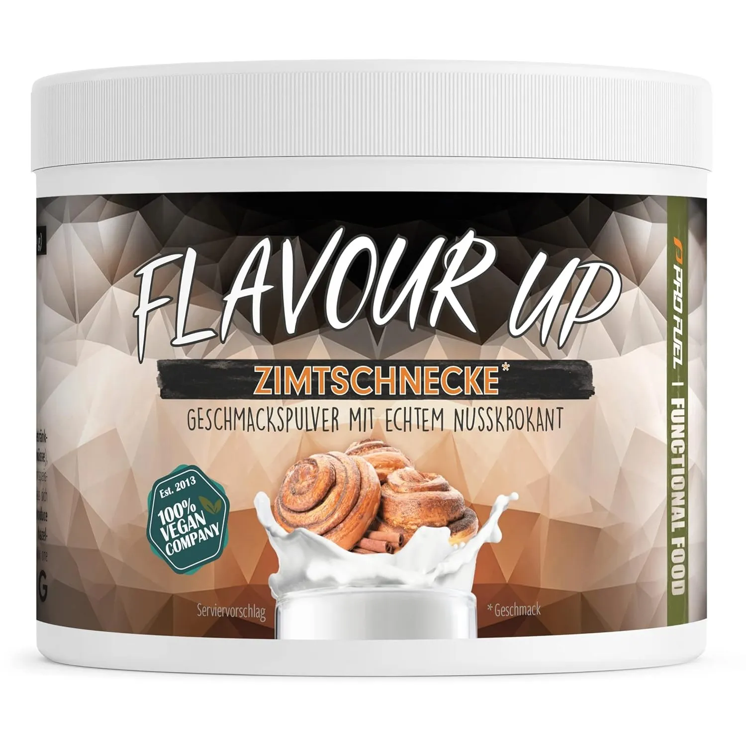 Geschmackspulver ZIMTSCHNECKE 250g - Leckerer Geschmack und Süße - nur 11 kcal pro Portion - Vielseitig einsetzbar für …