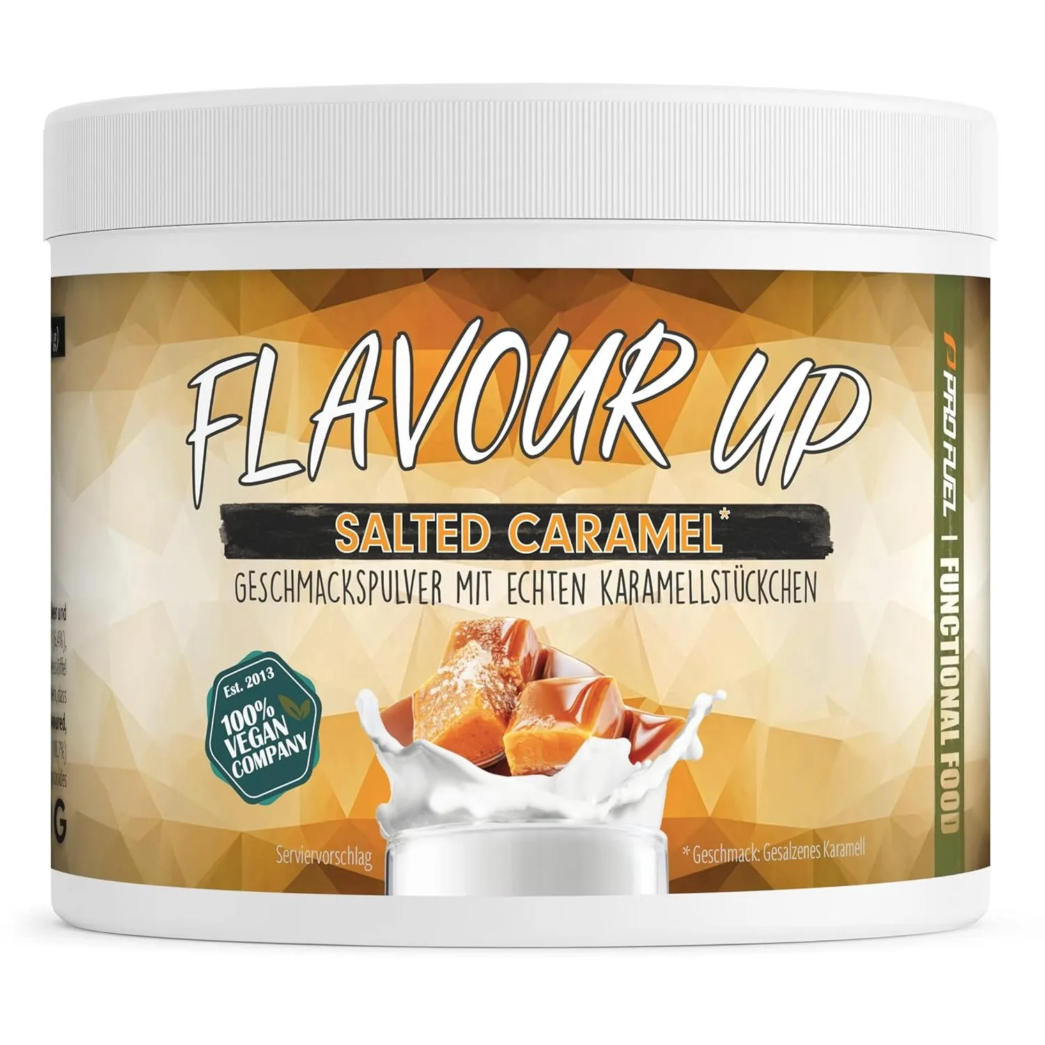 Geschmackspulver SALTED CARAMEL 250g - Leckerer Geschmack und Süße - nur 10 kcal pro Portion - Vielseitig einsetzbar fü…