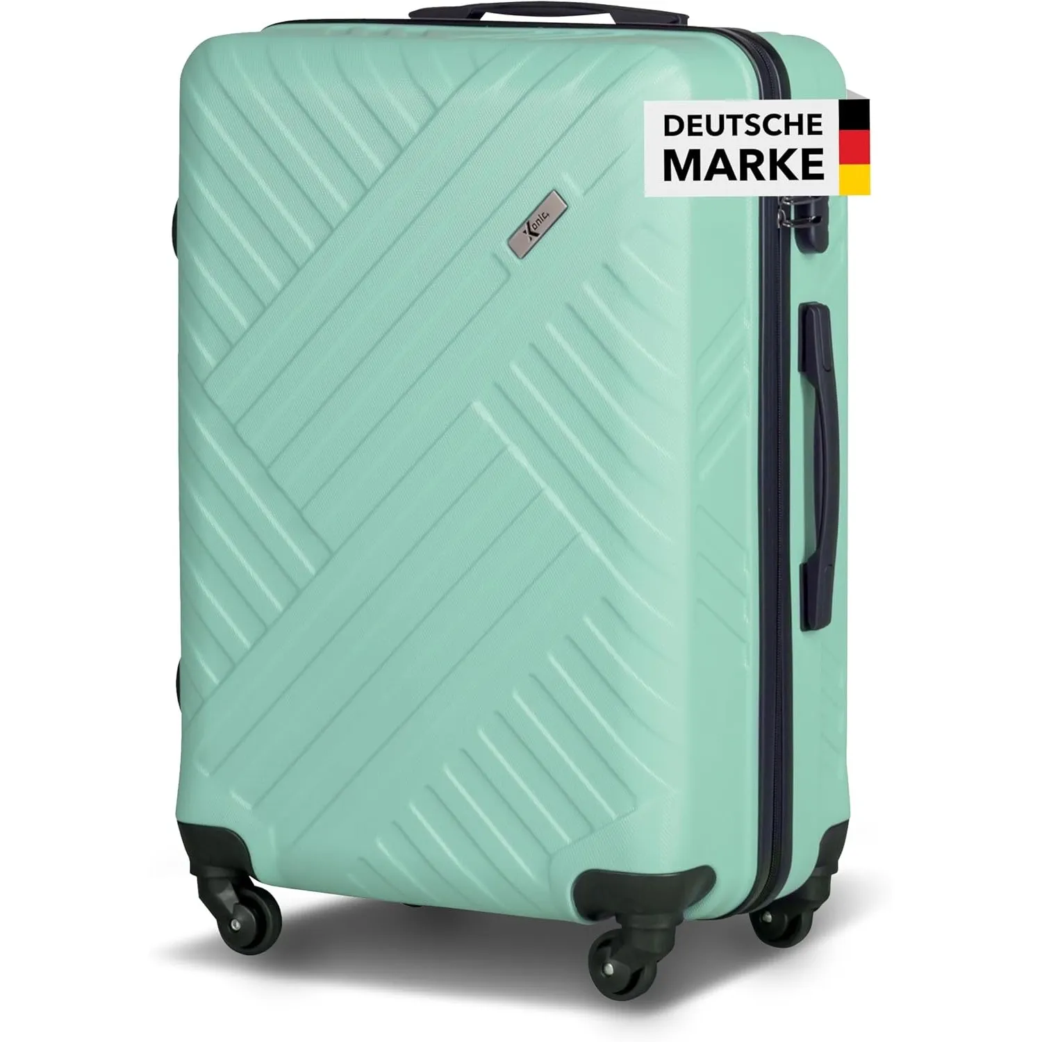 Xonic Design Reisekoffer - ABS Hartschalen Koffer mit 360° Leichtlauf-Rollen - hochwertiger Trolley mit Zahlenschloss i…