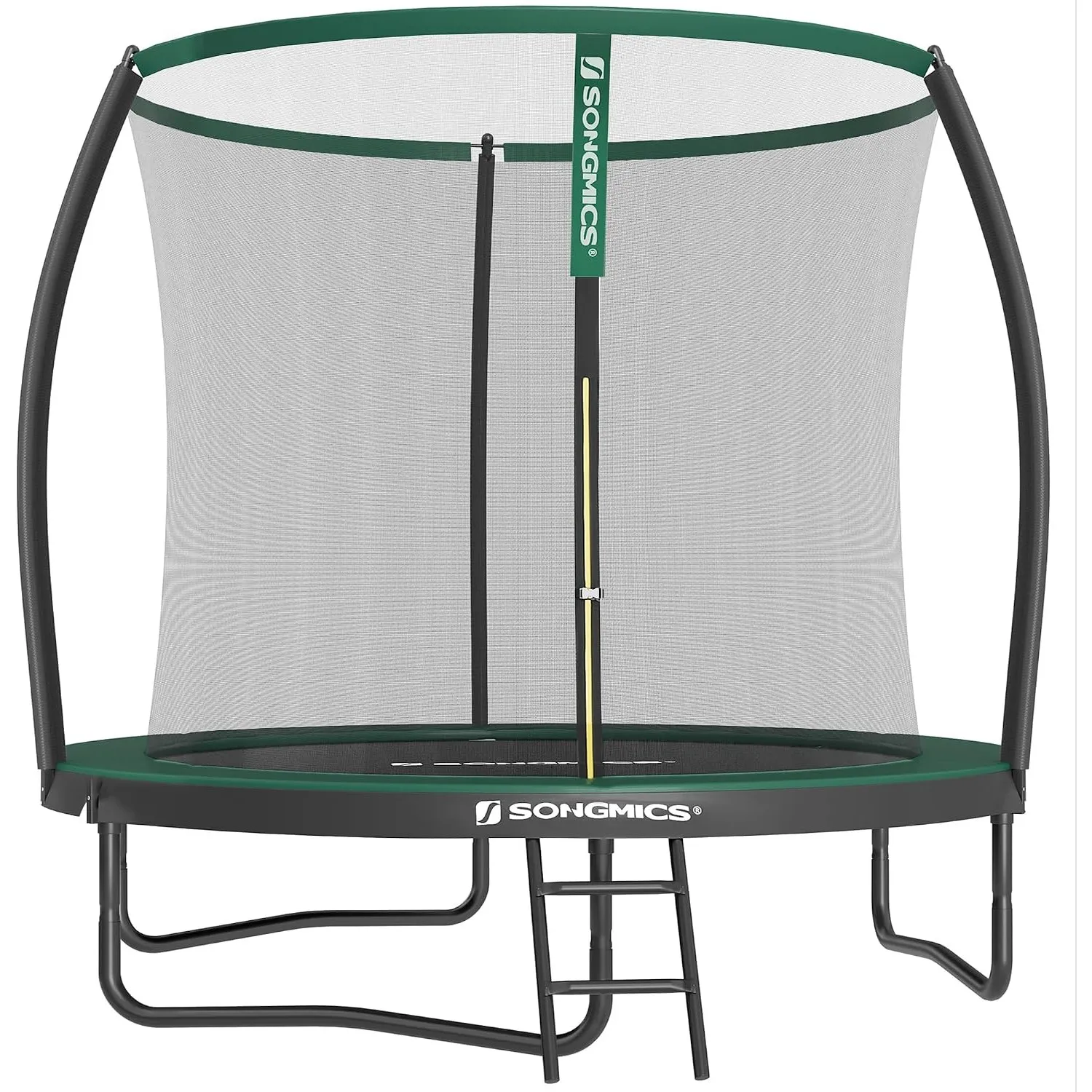 SONGMICS Trampolin Outdoor Ø 244/305/366/427 cm, rundes Gartentrampolin Kindertrampolin mit Sicherheitsnetz, Randabdeck…