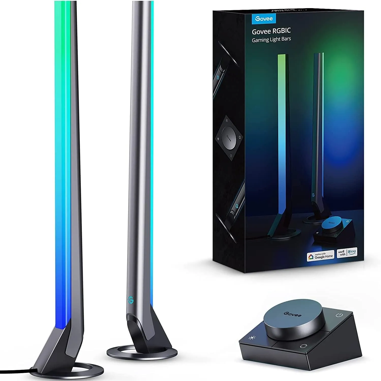 Govee RGBIC LED Gaming Lightbar mit Desktop-Controller, Wi-Fi LED Lightbar